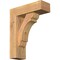 Ekena Millwork Olympic Block Smooth Bracket w/ Offset Brace, Western Red Cedar, 5 1/2"W x 16"D x 20"H BKT0604X16X20OLY05SWR - alternate 1